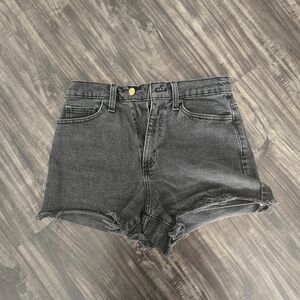 Universal Thread Gray Jean Shorts High-Waisted Cut-Off